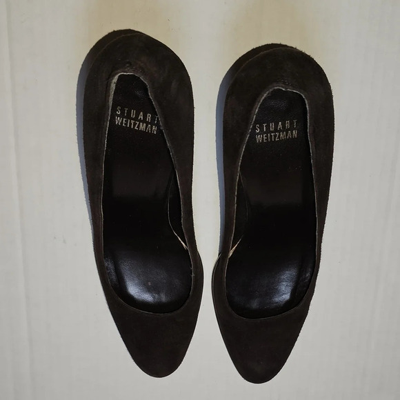 Stuart Weitzman Brown Suede Pumps - Picture 3 of 10